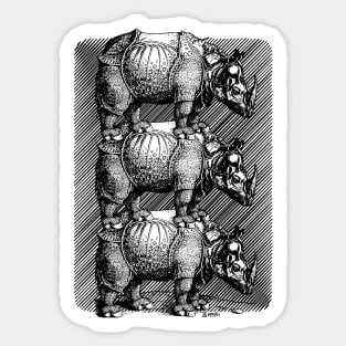 Rhinoceros-4 Sticker